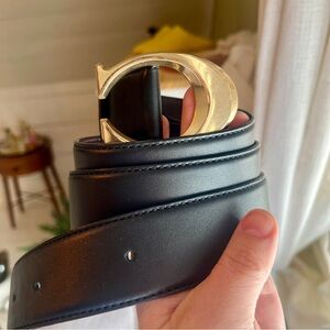 EUC Black Leather Coach Belt XL